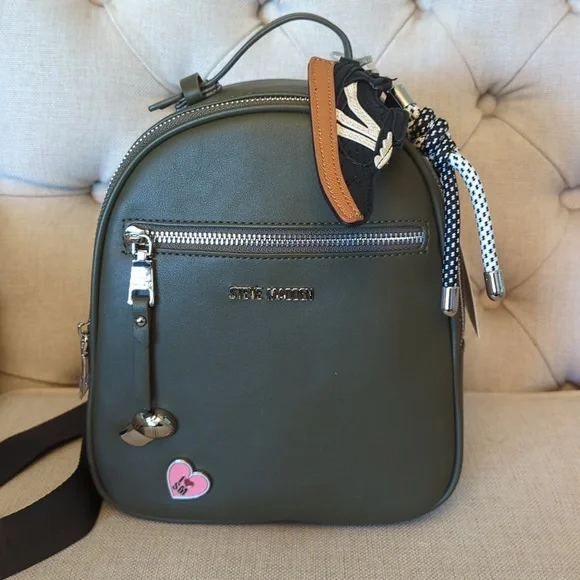 Steve Madden | Bags | Steve Madden Olive Green Mini Backpack  display picture 1